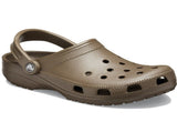 Crocs Classic Clogs Roomy Fit Sandal Clog Sandals Slides Waterproof - Chocolate V563-10001-002-M13W15