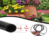 1/4 Inch Drip Irrigation Tubing, 50 Ft PVC Water Line Hose for Garden Watering, Black, Durable V1189-LC-LY-00134