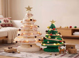 Jingle Jollys Prelit Christmas Tree Decorations Bundle Foldable Quick Setup PAPER-XMAS-SET-FLOOR-01