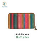 PIP Studio Jacquard Stripe Multi Oblong Wallet V442-HIN-MISC-WALLETJACQUARDSTRIPE-MULTI-RE