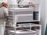 Transparent Organizer Bin for Book Storage and Desktop Organization At Home V1192-AZ-W-32893