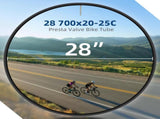 Bicycle Tubes Race 28 700x20-25C 700x32-47C Bike Tube, 700C Inner Tube with Presta Valve Super Value V1258-DP02-C-898