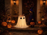 Halloween Decorations Outdoor Indoor, 30IN Lighted Ghost Candy Bowl with Timer Remote & Large V1107-130-52838
