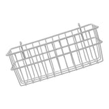 White Pegboard Storage Basket for Kitchen Wall Mounted Wire Organizer, Metal Wire Basket for Home V1366-AZ2-W-19194