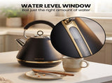 Morphy Richards Ascend Soft Gold Kettle Toaster Set 1.5L Electric Jug & 4-Slice Toaster Satin B MRAC-KTTS-BK
