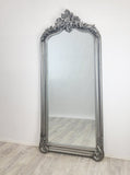 LUX Arch French Provincial Ornate Mirror - Antique Silver V292-MIRR-LUX002