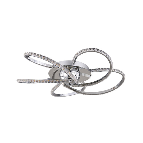 Irie Dimmable 5 Lights LED Ceiling Light - Chrome V558-LL002CL012CH