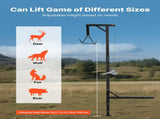 Truck Hitch Game Hoist, 600 lbs Load Capacity, Hunting Deer Hoist with 2-inch Receiver, 360-Degree V952-KCSSLSHL600LDZE1M001V0