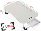 CARLA HOME Laptop Bed Desk with Storage and foldable legs for Adults, Kids & Home Office LSB-36042