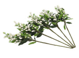 5PCS Artificial Berries Artificial Pip Berry Stems Decoration for Living Room Office White V1294-YM0706-3115230060214