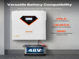 Hybrid Solar Inverter, 6000W, All in One Pure Sine Wave Power Inverter Charger, 220V AC, with V952-LWGPNKYTJ23038TOPV7
