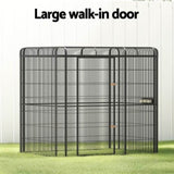 i.Pet Bird Cage Large Walk-in Aviary Budgie Perch Cage Parrot Pet Huge 203cm PET-BIRDCAGE-H203-BK-ABCD