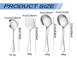 Serving Spoon Set, Stainless Steel Buffet Serving Spoons Set, Includes 3 Serving Spoons and 1 V1189-LWWAL-20260401-06902
