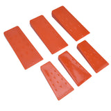 6pcs Chainsaw Wedges Increasing Friction Red Durable Plastic Tree Cutting Supplies for Woodworking V1294-YM0523-3111210402511