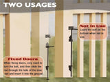2pcs 18inch Cane Bolt Heavy Duty Gate Drop Rod, Hardware Ground Gate Stopper Gate Hardware, Cane V1192-AZ-W-22548