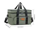 Green 23L Extra Large Insulated Cooler Bag with Double Layers - Perfect for Camping, Picnics, and V888-ELOSUNG21917