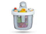 Toy Storage Bag Bathroom Rack Storage Bag for Bathroom with Quick Dry Net, Super Strong Suction Cup, V1189-HB003CHJH00004