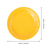 100Pcs Color Paper Plates for Parties Food Safe Paper Plate for Cake and Pastries V1369-AZ3-W-15845