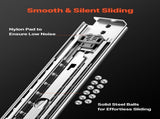 1 Pair 18-60 in Soft-Close Drawer Slides Ball Bearing Full Extension V952-ZXCTHG500B187YXM9V0