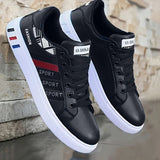 Koonexy Men'S Skate Shoes Low-Top Sneakers Pvc Sole Casual Sneakers Formal - Gray - Size V1106-M-SHOE-95038-GRAY-11AU11EU44