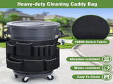 Trash Can Caddys Bags Fit 32-55 Gallon Garbage Bins, Garbage Bin Bag with Multi-Pockets, V1366-AZ2-W-14594