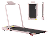 Everfit Treadmill Electric Walking Pad Incline Under Desk 380mm Pink TMILL-380H-INC-PK