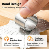 Stainless Steel Finger Guard, 2026 Upgrade Finger Protector for Cutting, Cute Butterfly & Bear V1258-DP02-F-401