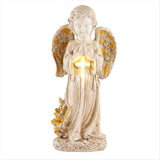 Solar Angel Statues for Outside Garden,12 Inch Solar Angel Figurines Light for Cemetery V1366-AZ2-W-14512