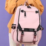 1 Pack 11.4118.116.3in Black Mint Green Splicing Laptop Backpack, Waterproof Lightweight Multi V1366-AZ2-W-21377