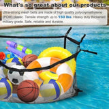 145x145CM Heavy Duty Pool Toy Storage Net Bag Adjustable Organizer V178-67044