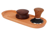 Coffee Tamping Set Wooden Handle Antiskid Coffee Tamper Distributor Station Kit for Kitchen L Base V1294-YM0717-3118220202913