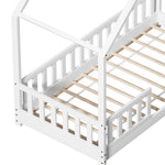 Artiss Bed Frame Wooden Kids House Single Frame White PAVO WBED-PAVO-S-WH-AB