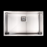 810x505mm Handmade 1.5mm Stainless Steel Undermount / Topmount Kitchen Sink with Square Waste V63-817883