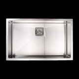 810x505mm Handmade 1.5mm Stainless Steel Undermount / Topmount Kitchen Sink with Square Waste V63-817883