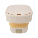 6L Small Washer Yellow Mini Machine Foldable Portable Large Capacity Basket High Speed Motor V1294-YM0901-3113230175611