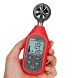 Portable UT363BT Digital Anemometer for Measure Wind Speed and Temperature by Bluetooth Red V1370-AZ4-20453