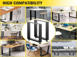 Black Table Legs Frame Metal Dining Table Desk 600X720MM V952-ZTHS600X720MM0001V0
