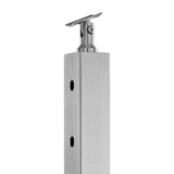 VEVOR Cable Railing Post, 36" x 2" x 2" Steel Horizontal Hole Deck Railing Post, 10 Pre-Drilled V952-1JZLGZ91455YMDM3LV0