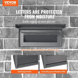 Through The Wall Drop Box, Heavy Duty Steel Through the Wall Mailbox with 2.8-7.9" 13" Combination V952-CQXBX1256316FDZEXV0