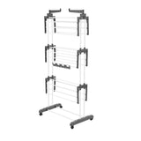 VEVOR 4-Tier Foldable Clothes Drying Rack with 24 Drying Poles and 4 Castors V952-LDSLYJZFX601GN7M1001V0