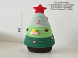 Christmas-themed cotton yarn woven storage basket, Christmas tree-shaped desktop storage box with V1265-AU-043-SANSE