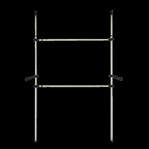 Heavy Duty Adjust Clothes Rail Storage Garment Shelf Hanging Display Stand Rack V63-837221