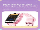 Smart Kids Phone Watch - 4G Video Call GPS Tracker Smartwatch with IPX7 Waterproof IPS Touch Screen V1258-SMARTWATCH-02-PNK