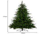 National Tree Company 9ft 2.7m Bellewood Fir Pre-Lit Artificial Christmas Tree 1100 Multi-Funct 112_NATBF9