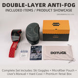 DOTUGE DGZ-Z19XS Series Ski Goggles with Magnetic Quick-Change Lens, Double-Layer Anti-Fog UV400 HD V1341-ZY-YDZWJR6X-G