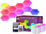10 Pack Hexagon LED Wall Lights, Smart RGB Honeycomb Lights with APP & Voice Control, Music Sync V1188-MS-309-024