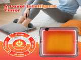 Grey Portable Versatile USB Electric Foot Warmer Heated Seat Pad Set with 4 Temp Levels & 4 V888-ELOSUNG49835