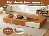 Artiss Folding Sofa Bed Floor Couch 2-in-1 Convertible Futon Loveseat Orange SB-B-SOFA-FD-OR