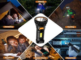 Solar Flashlight - Solar LED Flashlight - USB Rechargeable Solar Flashlight - Emergency Flashlight V1188-MS-313-0830