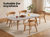 Artiss 4x Dining Chairs Wooden Kitchen Accent Chair Cafe Lounge Rubber Wood DINC-L-RUB-WDX4
